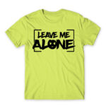 Leave me alone Apple Green Men's T-shirt for Antisocial, Funny
