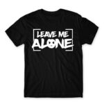 Leave me alone Black Men's Tee for Antisocial, Funny