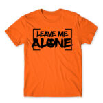 Leave me alone Orange Men's Tee for Antisocial, Funny