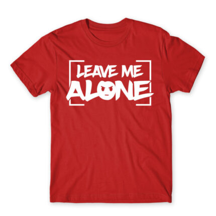 Leave me alone Red Men's Tee for Antisocial, Funny