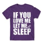 Let me sleep Dark Purple Men's Tee for Funny, Laziness