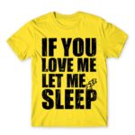 Let me sleep Lemon Men's T-shirt for Funny, Laziness