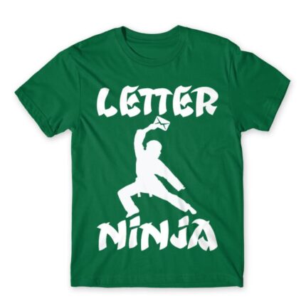 Letter Ninja Kelly Green Men's Tee for Postman, Work