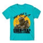 Liber-tea? Atoll Blue Men's T-shirt