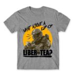 Liber-tea? Grey Melange Men's T-shirt