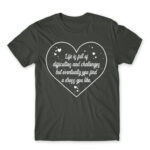 Life is full of Obstacles Dark Grey Men's Tee for Funny, Shopping