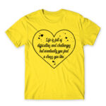 Life is full of Obstacles Lemon Men's Tee for Funny, Shopping
