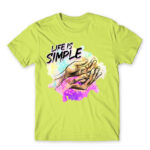 Life is simple Apple Green Men's T-shirt for Funny, Meme