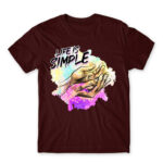 Life is simple Burgundy Men's T-shirt for Funny, Meme