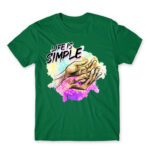 Life is simple Kelly Green Men's Tee for Funny, Meme