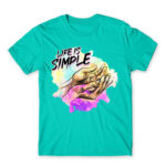 Life is simple Turquoise Men's T-shirt for Funny, Meme