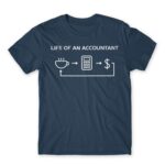 Life of an accountant Denim Men's T-shirt for Accountant, Work