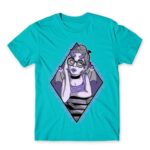 Lilith the Queen of Deamons Atoll Blue Men's Tee for Anime, Original Art