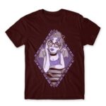Lilith the Queen of Deamons Burgundy Men's T-shirt for Anime, Original Art