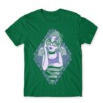 Lilith the Queen of Deamons Kelly Green Men's Tee for Anime, Original Art