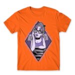 Lilith the Queen of Deamons Orange Men's T-shirt for Anime, Original Art