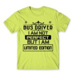 Limited Edition Bus Driver Apple Green Men's T-shirt for Bus Driver, Work