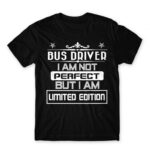 Limited Edition Bus Driver Black Men's T-shirt for Bus Driver, Work