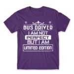 Limited Edition Bus Driver Dark Purple Men's Tee for Bus Driver, Work