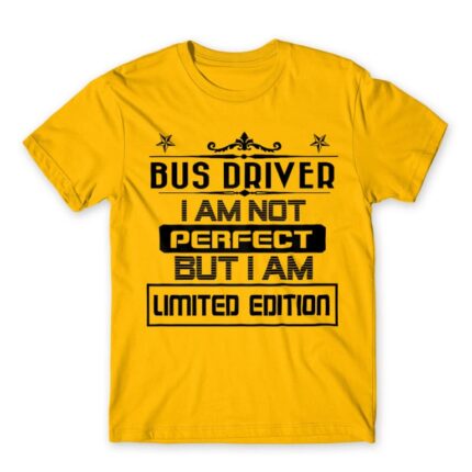 Limited Edition Bus Driver Gold Men's Tee for Bus Driver, Work