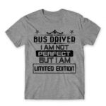 Limited Edition Bus Driver Grey Melange Men's T-shirt for Bus Driver, Work