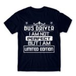 Limited Edition Bus Driver Navy Men's Tee for Bus Driver, Work