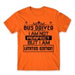Limited Edition Bus Driver Orange Men's Tee for Bus Driver, Work