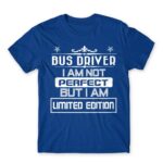Limited Edition Bus Driver Royal Blue Men's Tee for Bus Driver, Work