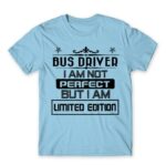 Limited Edition Bus Driver Sky Blue Men's Tee for Bus Driver, Work