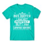 Limited Edition Bus Driver Turquoise Men's Tee for Bus Driver, Work