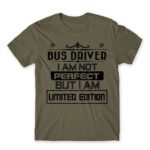 Limited Edition Bus Driver Zinc Men's T-shirt for Bus Driver, Work