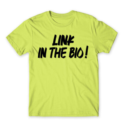 Link in Bio Apple Green Men's T-shirt for Streamer, Work