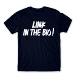 Link in Bio Navy Men's Tee for Streamer, Work