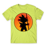 Little Goku Apple Green Men's Tee for Anime, Dragon Ball