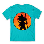 Little Goku Atoll Blue Men's Tee for Anime, Dragon Ball