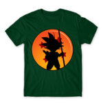 Little Goku Bottle Green Men's T-shirt for Anime, Dragon Ball
