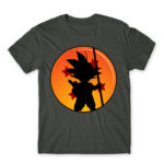 Little Goku Dark Grey Men's Tee for Anime, Dragon Ball