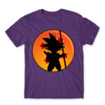 Little Goku Dark Purple Men's Tee for Anime, Dragon Ball