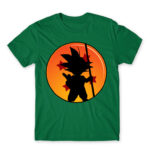 Little Goku Kelly Green Men's Tee for Anime, Dragon Ball