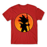 Little Goku Red Men's Tee for Anime, Dragon Ball