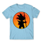 Little Goku Sky Blue Men's T-shirt for Anime, Dragon Ball