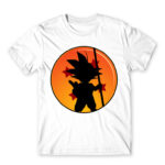 Little Goku White Men's Tee for Anime, Dragon Ball