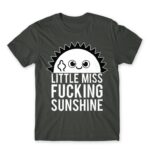 Little miss fucking sunshine Dark Grey Men's T-shirt for Funny, Sarcastic Humour