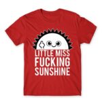 Little miss fucking sunshine Red Men's Tee for Funny, Sarcastic Humour