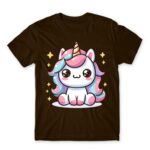 Little Star Unicorn Chocolate Men's Tee for Anime, Original Art