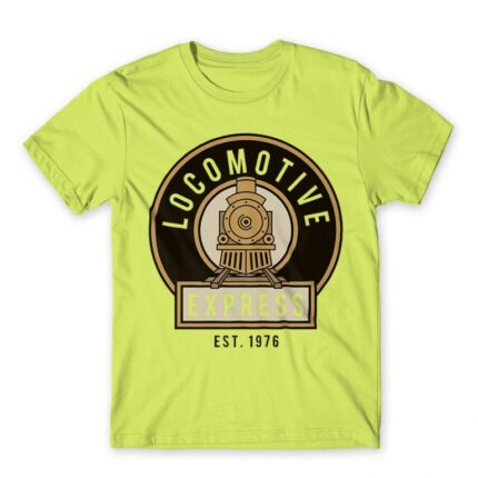 Locomotive express Apple Green Men's T-shirt for Train Conductor, Work