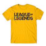 LoL Character Logo Gold Men's T-shirt for Gaming, League Of Legends