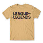 LoL Character Logo Sand Men's T-shirt for Gaming, League Of Legends