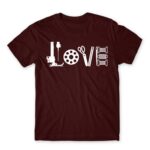 Love Tailor Burgundy Men's Tee for Tailor, Work