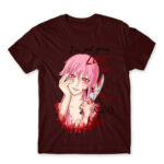 Love you really mad Burgundy Men's T-shirt for Anime, The Future Diary